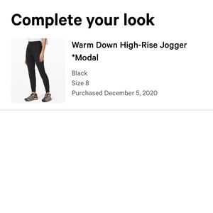 lululemon athletica Black High-Rise Jogger